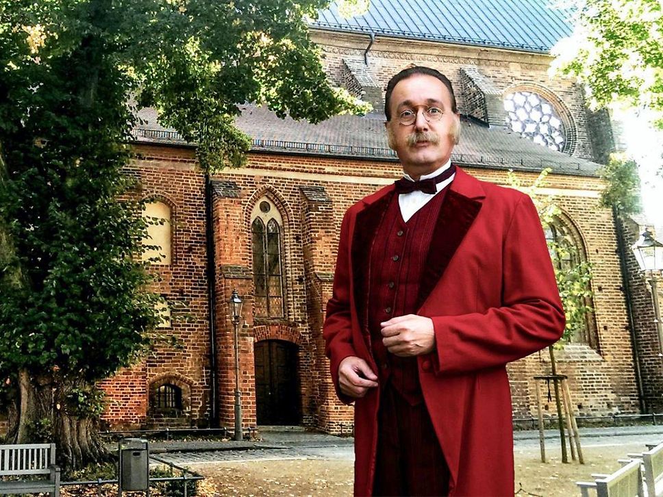 Der Schauspieler Hank Teufer als Theodor Fontane 2.0.