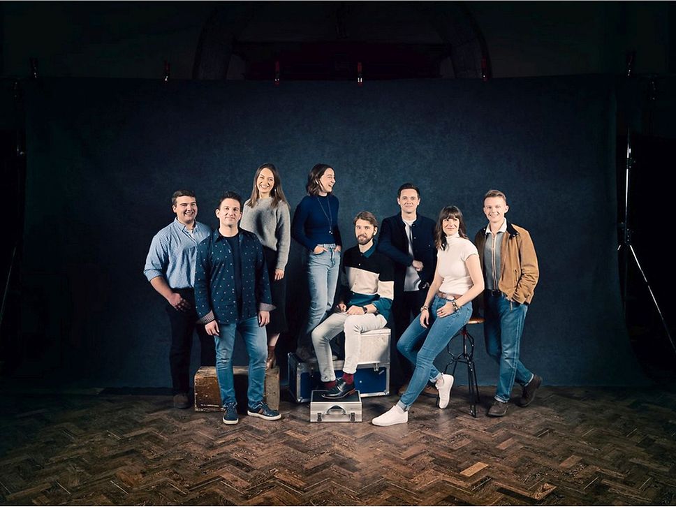 Das für den Grammy 2023 nominierte britische Vokalensemble „VOCES8“.