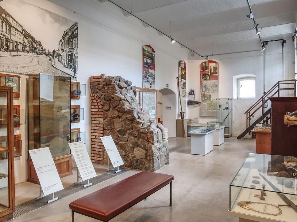 Blick in eine Ausstellung in der Museumsfabrik Pritzwalk.