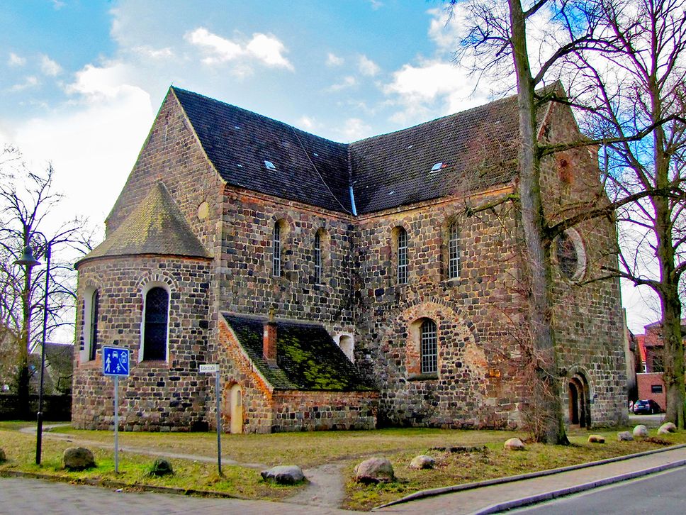 Blick auf die Sankt-Marien-Kirche in Zahna.
