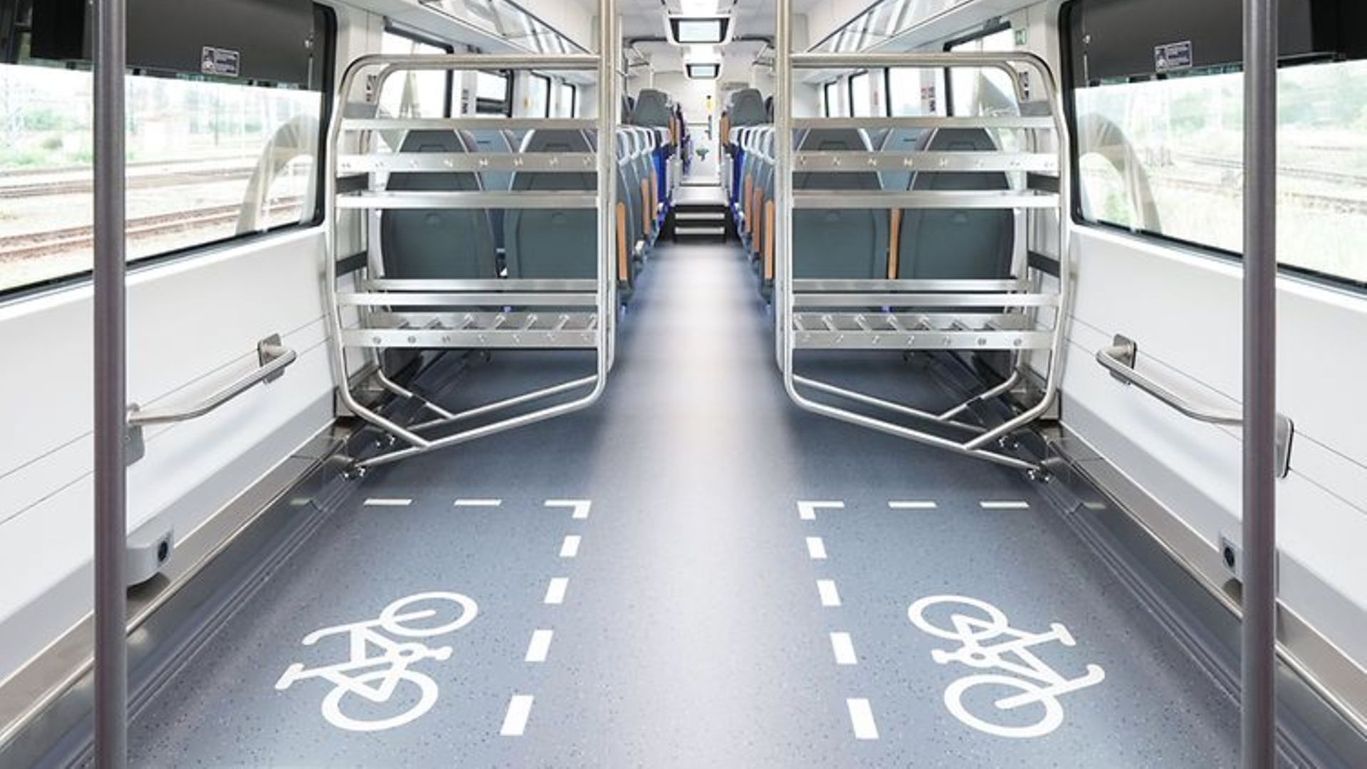 Darstellung der Fahrradstellplätze im Zug