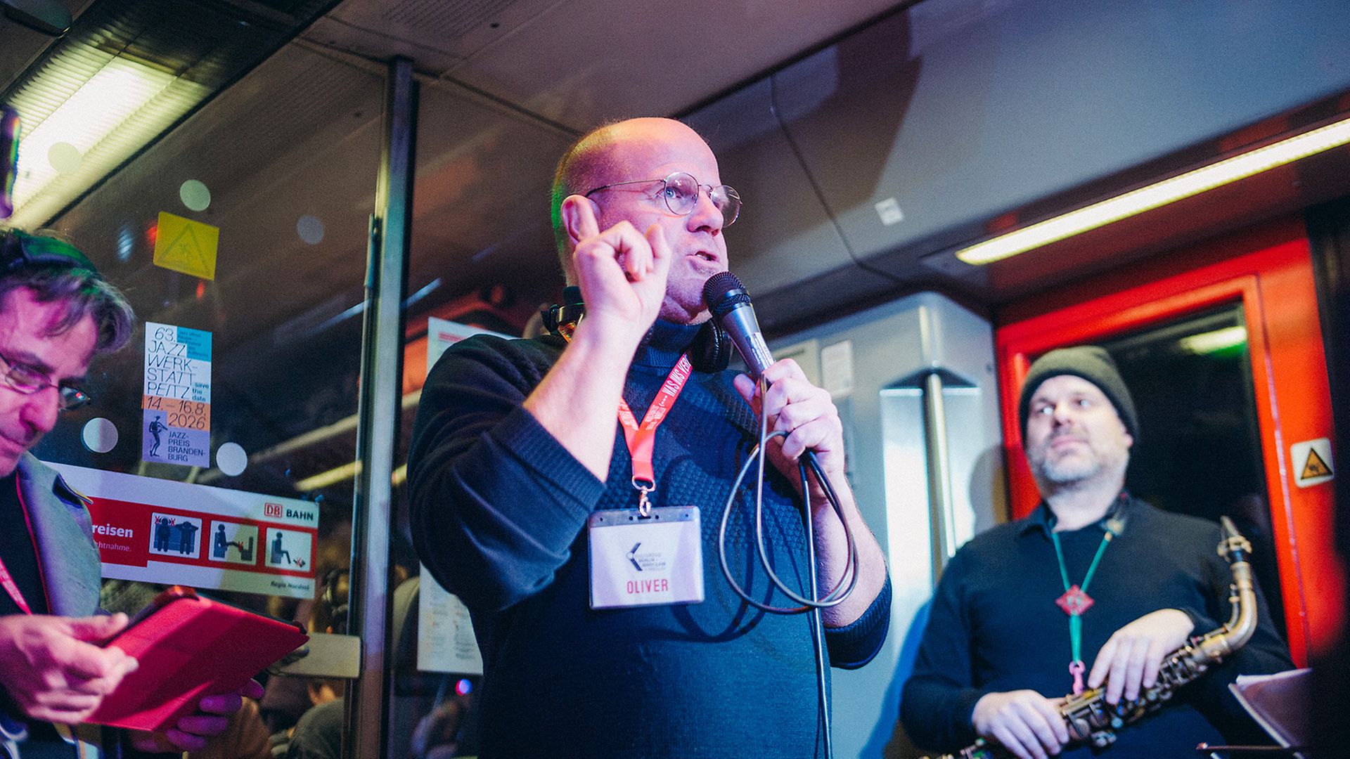 Oliver Spatz, Initiator des Kulturzugs mit Mikro im Kulturzug