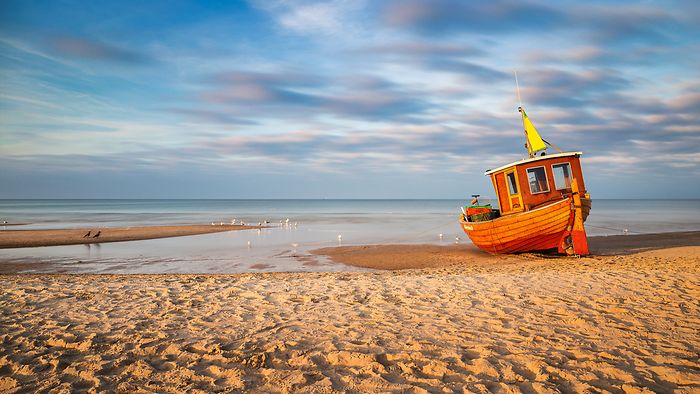 Strand mit Boot